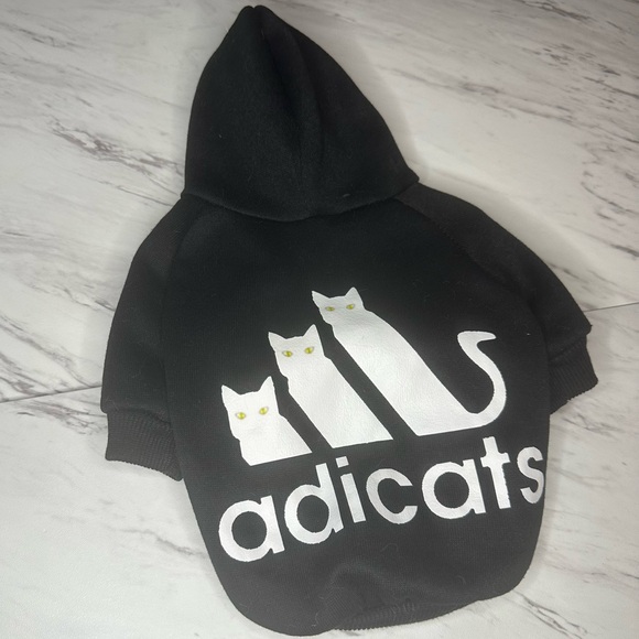 Cat Hoodie - Fleece Lined - Black - Size Medium - Picture 5 of 11